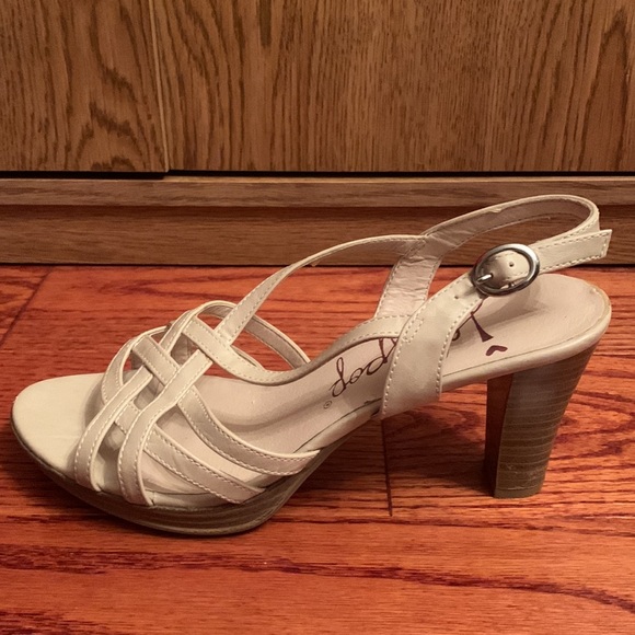 Jelly pop beige heeled sandals - Picture 10 of 11